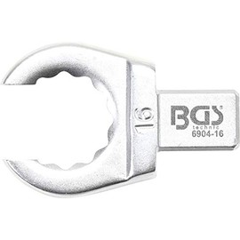 BGS 6904-16 | Insert Ring Spanner | Open | 16 mm | Socket 9 x 12 mm