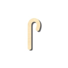 Unfinished Wood Candy Cane Shape Christmas Craft up to 46" DIY 4" / 1/2"