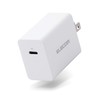 Elecom ACDC-PD0630WH AC Charger, AC Adapter, USB PD, 30W Output,