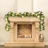 MACTING 6.6FT Eucalyptus Garland with Lights Spring Baby Breath Flower