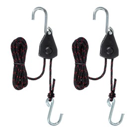 PATIKIL 2 Pcs Kayak Rope Tie Down Straps, 1/8" x 7 ft Heavy Kayak Rope Strap Canoe Bow and Stern Tie Downs Cable Adjustable Hanger Ratchet Transport Accessories