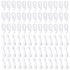 NiceLand 100pcs White Plastic Curtain Hooks for Door/Window Curtains
