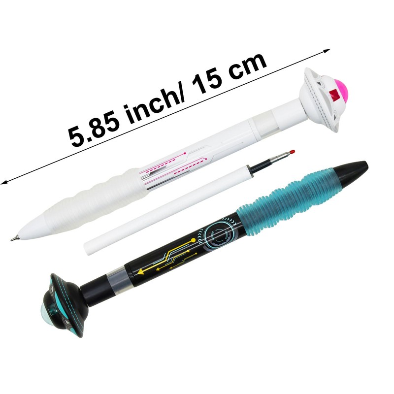 Maydahui 8 Pcs Cool Stellar Wanderer Pens Retractable Galaxy UFO