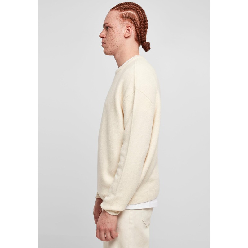 Urban Classics Men's Oversized Chunky Sweater Sweatshirt, Whitesand, 4XL