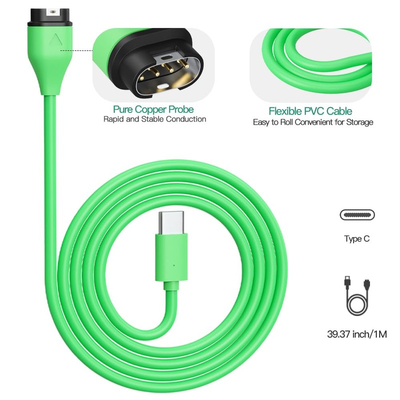 TUCANA Replacement Charge Cable Compatible with Garmin Watch (TypeC 2PCS)