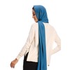 Hiyab - Bufandas de chifón para mujer, chal largo, Azul