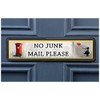 (6 DESIGNS) No Junk Mail Sign sticker for Letterbox Leaflet