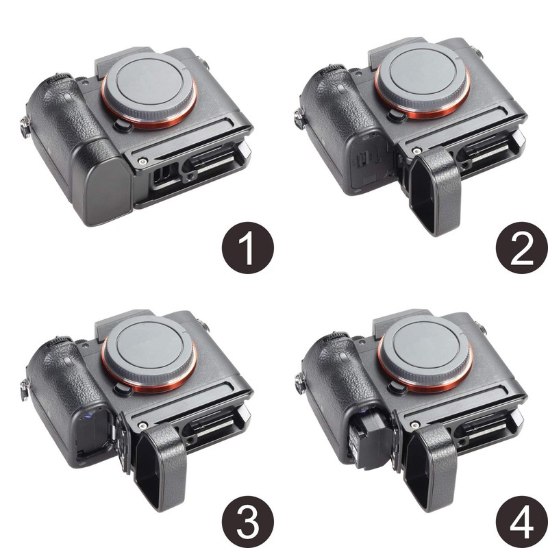 WEPOTO A6400 Hand Grip Quick Release Plate L Bracket QR