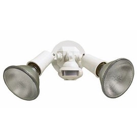 Cooper Lighting 110 Degree Motion Detector Floodlight, White