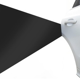 Garage Wall Protector, 79 x 8 x 1/4 Inch Garage Car Door Protector with Self-Adhesive Backing, Wall Guards for Car Door Collision Protection, Black