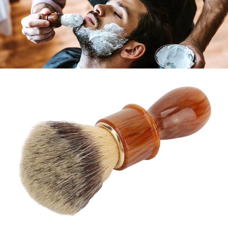 Men Shaving Brush Home Hair Salon Ergonomic Resin Handle Soft