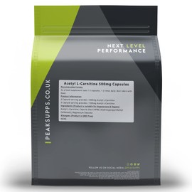 Acetyl L-Carnitine 500mg Capsules | ALCAR | Vegan (180)