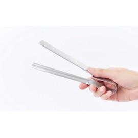 Yoshikawa AS0061 EAT-CO Shibolu Squeeze Tongs, Retort Pouch, Total Length 7.2 inches (18.3 cm), Stainless Steel, Made in Japan