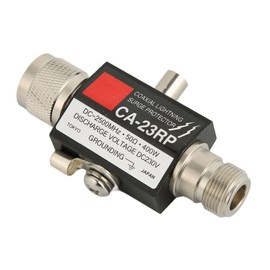 400W Surge Arrester, DC-2500MHz Male to Female Surge Protector, NR NP Connector, Surge Protector for Walkie Talkie Antenna