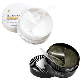120 Parches Hydrogel Ojos Colágeno Hidratante mejora las ojeras, fatiga ocular, disminuye la hinchazón y suaviza las líneas finas de expresión (Perla 