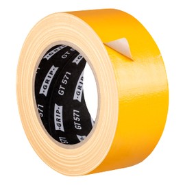GRIP Eventbasics GRIP Eventbasics Gewebeband gelb (sonnengelb), 50 mm x 25 m, farbiges Gaffa Tape GT 571, sehr hohe Klebkraft, Profi Gewebeklebeband zum Markieren, Basteln, Reparieren uvm. im Innen- und Au?enbereich