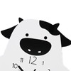 Acrylic Wall Clock Cartoon Cow Shape Silent Movement Decorative Swinging