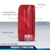 PIT66 Tail Lights Compatible With Ford F150 Bronco 1990-1996 /Fit