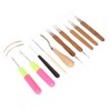 12pcs Dreadlocks Tool Set Dreadlocks Crochet Hook Hair Locking Tool