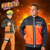 Bioworld Naruto Shippuden Mens' Uzumaki Symbol Team 07 Kakashi Full-Zip