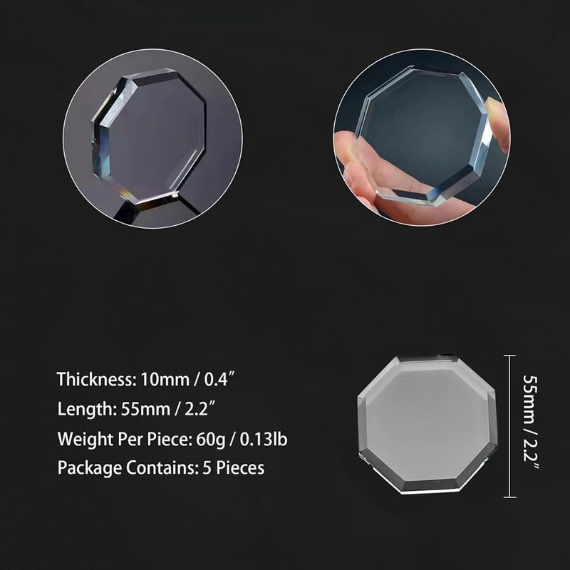 Fowecry Pack of 5 Glass Pattern Weights for Sewing, Fabric