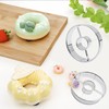 JAKOUE 2 Pack Silvery Cookie and Donut Hole Cutter 3.86