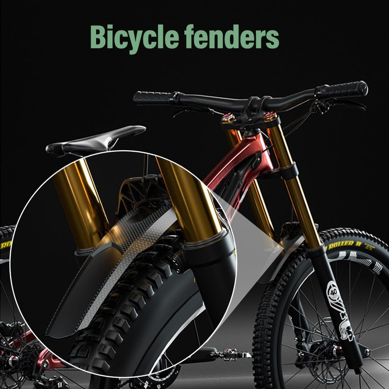Dhqkqg Bicycle Mudguard Set, 2 Pieces Mudguard Mountain Bike, MTB
