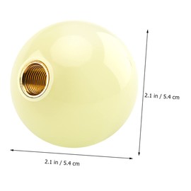 FUNOMOCYA 1pc Car Handle Knob Stylish Lever Knob for Automobile Accessories Easy to Replace Unique Nighttime Glow Fits Multiple Adapter