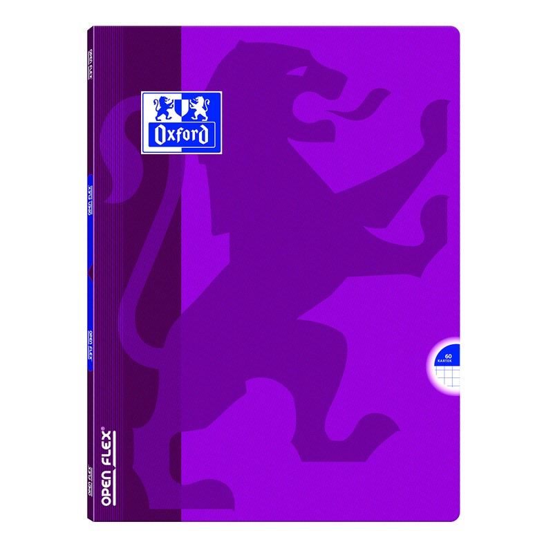 Oxford OPENFLEX Exercise Book A5 Notebook, 60 Squared Sheets with