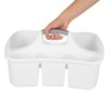 Sterilite Plastic Divided Portable Cleaning Supplies Caddy Organizer Basket
