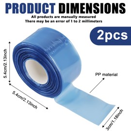 400 Pieces Glasses Temple Covers, Disposable Light Blue Glasses Temple Protectors, Long Glasses Protection for Arms, Glasses Leg Sleeves, Professional Glasses Temple Protection, Glasses, Legs Cover,