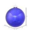 Vickerman 6" Cobalt Blue Shiny Ball Ornament 4 per Box