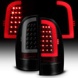 ACANII - For Black Smoked 2005-2015 Toyota Tacoma LED Tube Tail Lights Lamps Left+Right
