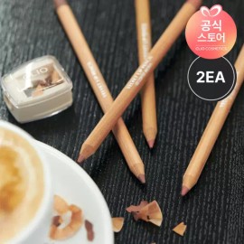 Clio [2EA] 클리오 벨벳 립 펜슬 기획 [본품+샤프너 구성] [011 피치크림] [2EA] Clio Velvet Lip Pencil Set [Full Size + Sharpener Included] [011 Peach Cream]