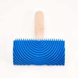 Utoolmart Wood Graining Painting Tool, Art Paint Rubber Wood Graining DIY Tool, for Wall Painting Decoration DIY, MS19A Set, Blue, 1 Pcs