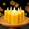 GINITIRI Natural Beeswax Votive Candles,11-12 Hours Unscented Votive Candles Bulk,6