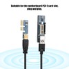 PCI-E 1X Extension Cable Cord Riser Card Power USB Extender