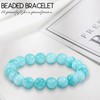 Natürliche Stretch-Jade-Armband für Frauen Männer 10MM Bead 6,7 Zoll bis