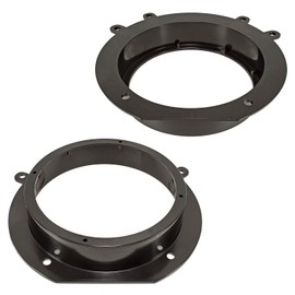 Tomzz Audio 2808 Speaker Rings Holders for Citroen Fiat Peugeot Jumpy Scudo Expert 2007 Repair Kit Front Door Plastic Black for 165 mm DIN Speaker