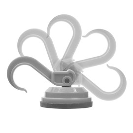 Zeal ‘Click & Secure’ Vacuum Suction Cup Hooks, Set of 2 - French Grey