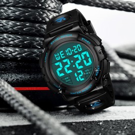 CIVO Mens Digital Watch Waterproof Sports Watch with LED Backlight Outdoor Military Digital Watches for Men Large Display Running Watch with Alarm/Timer/Date