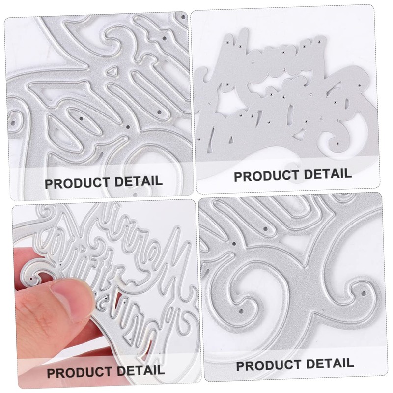 COHEALI 2pcs Christmas Metal Cutting Dies for DIY Cards Making