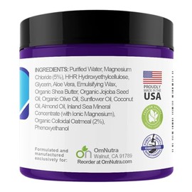 Crema para eczema ocenico para nios - 4 oz Locin de magnesio Eczemarine para eczema infantil Crema tpica de magnesio para dormir con minerales del... 