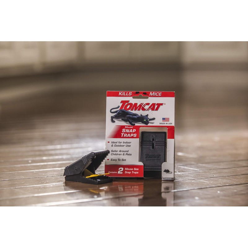 Tomcat Mouse Snap Traps - Mouse Killer - Safer Around