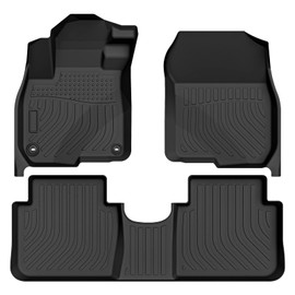 Mifeier Floor Mats Compatible with Honda CR-V 2017-2022 All-Weather Floor Liners Rubber 2 Front 1 Rear Black