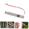 Kisangel Survival Whistle Emergency Signal Portable Keychain Metal Hiking Outdoor