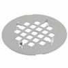Brushed Nickel 4-1/4" OD Snap-in Shower Drain Cover Replacement, Welsan