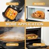 Youery Backpapier für Heißluftfritteuse 100 Stück,16CM Quadrat Backpapier Airfryer, Antihaft-Einweg-Luftfritteusen