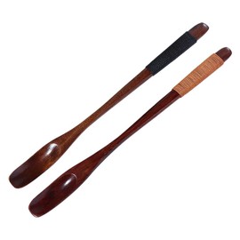 2 Pcs Natural Wooden Mixing Spoon for Milk Honey, Good Grip Long Handle Teaspoon Coffee Spoon Espresso Spoon Stirring Spoon Dessert Spoon