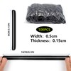 Rubber Bands, Pack of 100 Elastic Rubber Rings, Black, 5